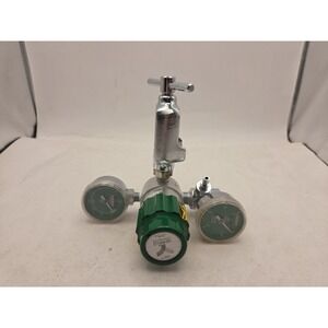 Veriflo Corp 1226283 regulator with gauges - TESTED SEE NOTES